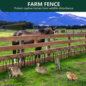Promitop rustproof outdoor fence resists rain and sun exposure