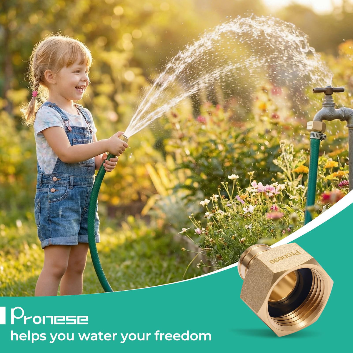 Pronese adapter enables lawn irrigation with secure connection
