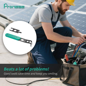 This Pronese tool speeds up connector removal while protecting wires.