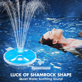 ProSplash fountain anchored to pool to prevent drifting