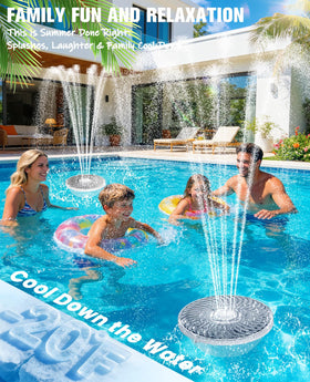 Prosplash daytime water ballet fountain enhancing backyard ambience