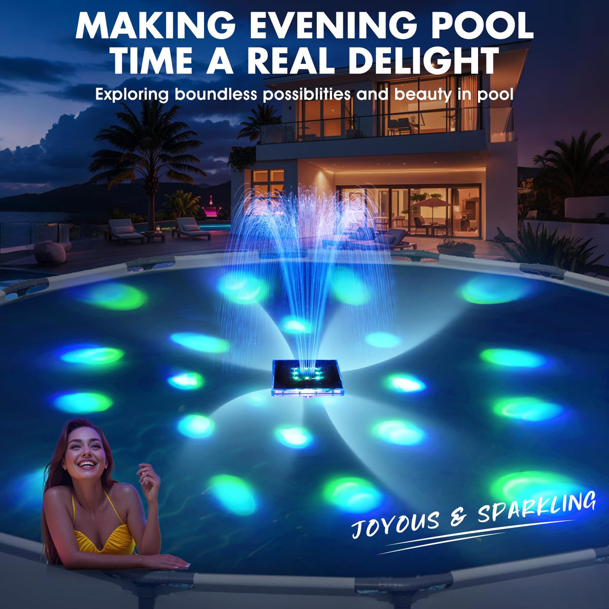 Prosplash solar fountain is easy to install and maintain