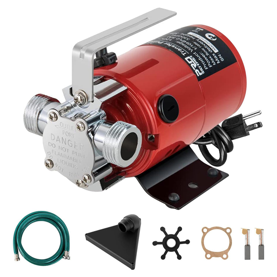 Prostormer Utility Pump side view with compact design, ideal for yard drainage.