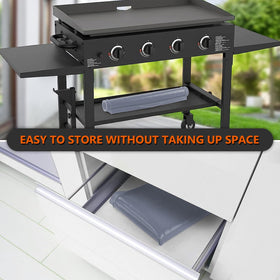 Protebox foldable mat folds for compact storage when not in use.