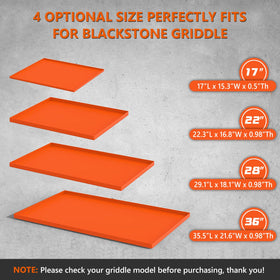 Protebox heavy-duty silicone mat resists stains and oils for quick wipe-downs.