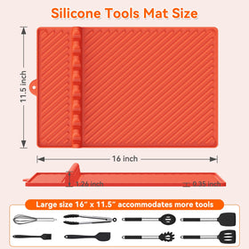 Protebox mat with magnetic bottom stays flat on grill surface