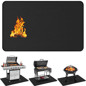 Protebox under-grill mat 60x40 shields decks from heat and spills during outdoor grilling