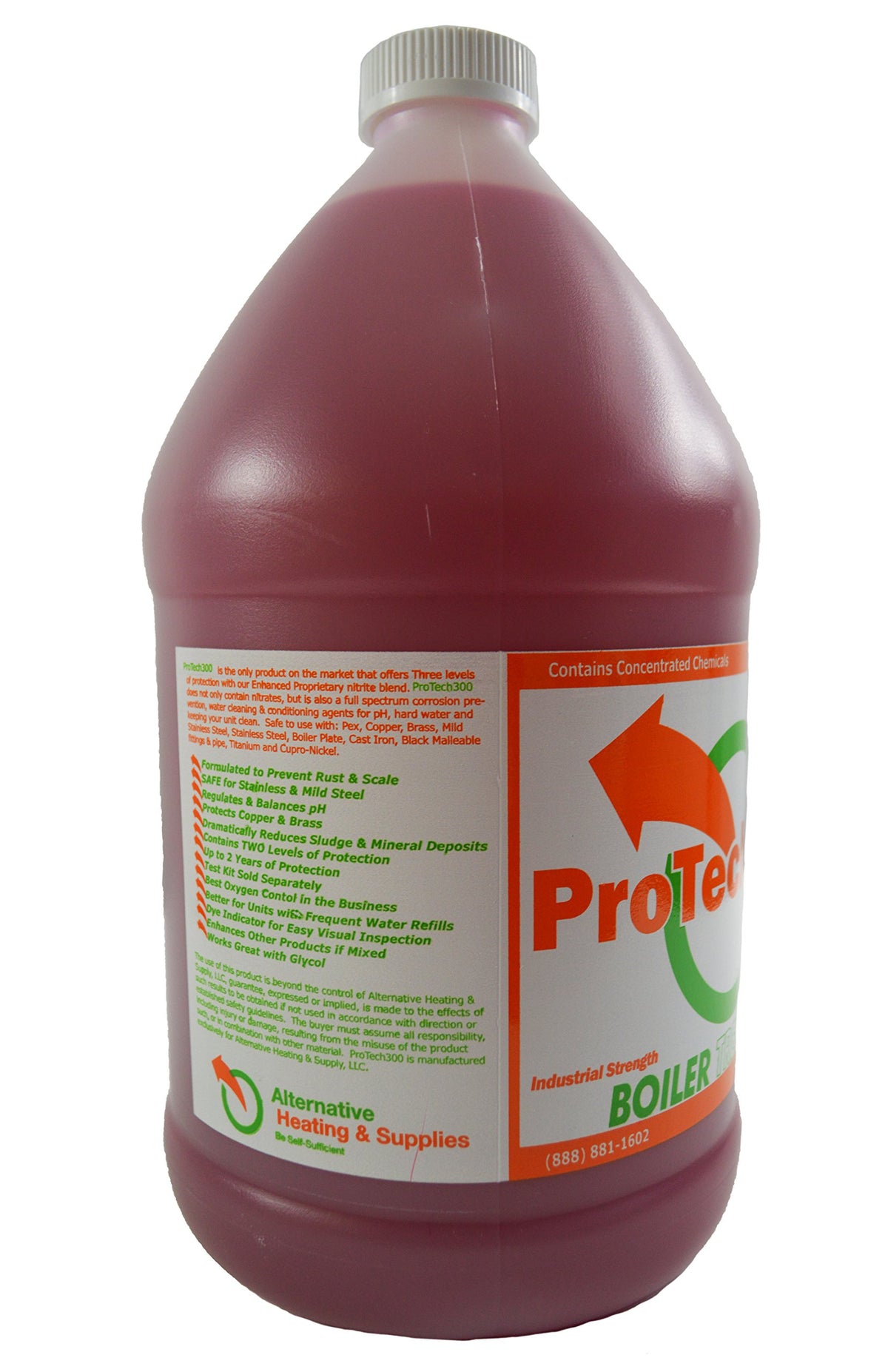 ProTech 300 bottle on boiler fill tank demonstrating straightforward maintenance.