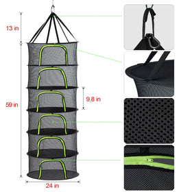 PROTITOUS zippered flap opening keeps herbs contained during loading and unloading.