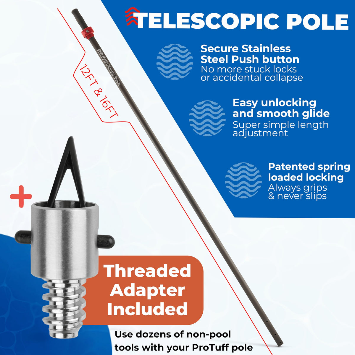 ProTuff heavy-duty pole with lifetime replacement warranty