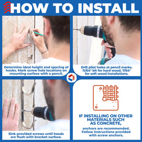 ProTuff Pool Pole Hanger holds skimmer for quick maintenance.