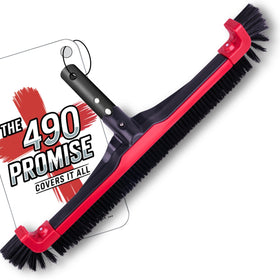 ProTuff Products 22-inch pool brush head enables fast, wide-area cleaning.