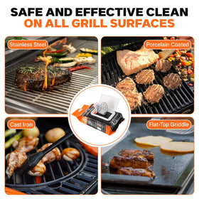 40-count Proud Grill Q-Swiper wipes provide months of cleaning.