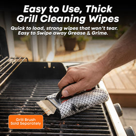 Open pack of Proud Grill Q-Swiper wipes ready for use.