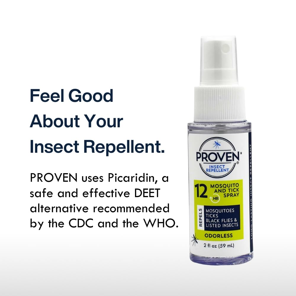 Proven Insect Repellent Spray application action repels mosquitoes and ticks for hours