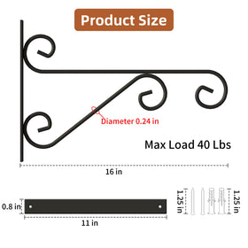 Versatile indoor or outdoor decor solution for pots, bird feeders, and signs.