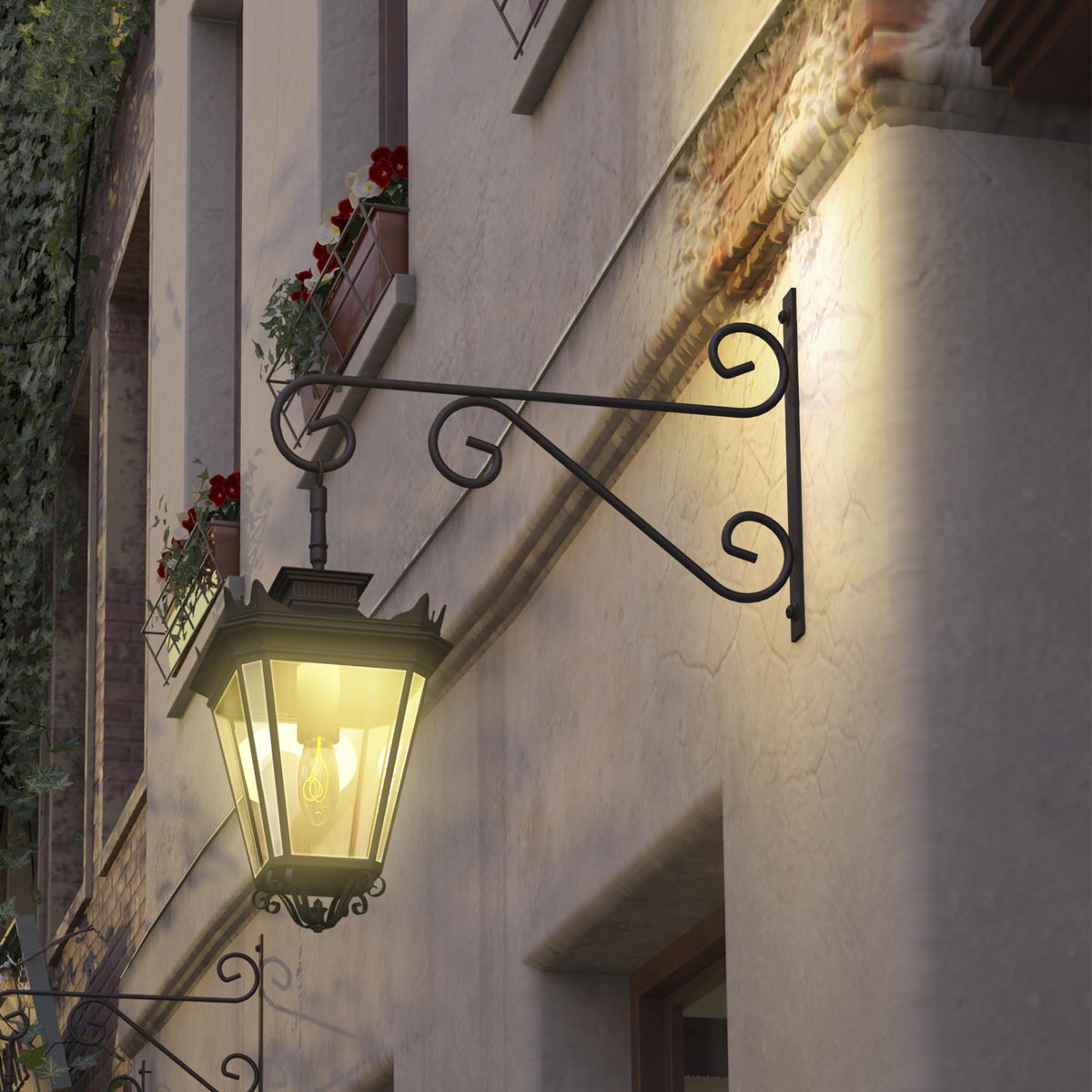 Easy installation with included screws for wooden fences, porches, trees, or walls.