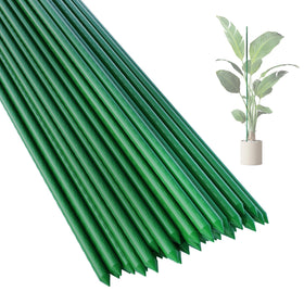 PROWORX 36-inch plant stake being inserted for sturdy garden support.