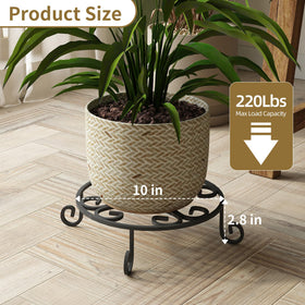 PROWORX 4 Pack 10-Inch Round Plant Stands indoor-display.