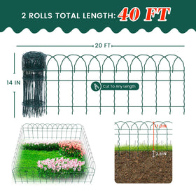PROWORX green garden border in ground for defined beds.