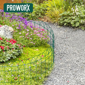 PROWORX yard edging creates tidy borders around patios.
