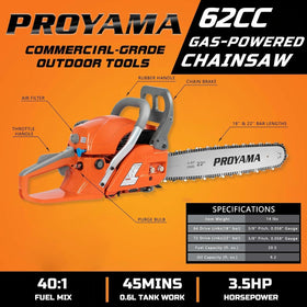 PROYAMA anti-vibration system reduces fatigue during long pruning sessions