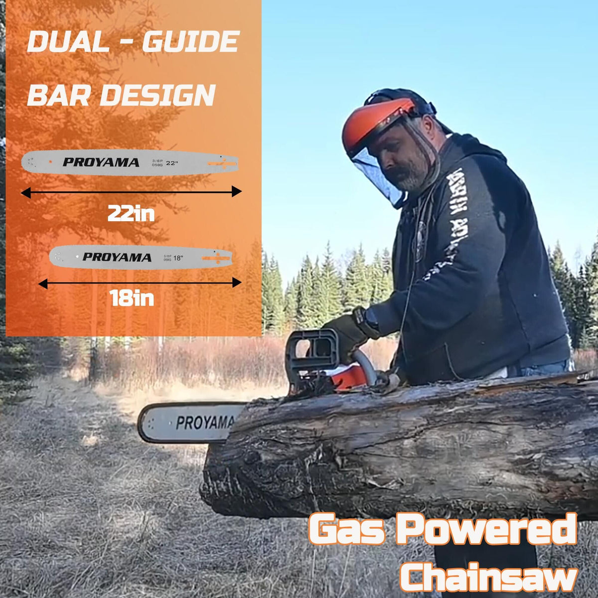 PROYAMA chain brake improves control for safer wood clearing and cleanup