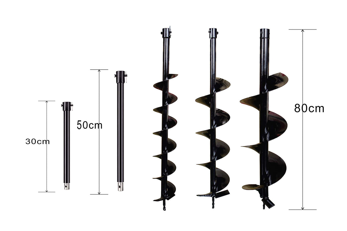 PROYAMA extension rod 12 inch extends reach for deeper holes.