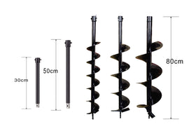 PROYAMA extension rod 12 inch extends reach for deeper holes.