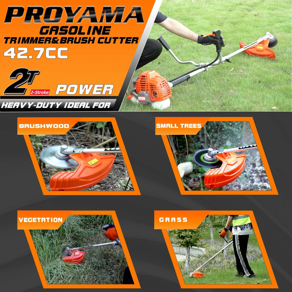 PROYAMA quick-start system speeds up starting for quicker projects.