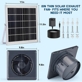 Prozilon exhaust fan 8inch in action improves air circulation in greenhouses.