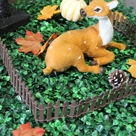 Prsildan brown fairy garden fence, detailed texture for crafts.