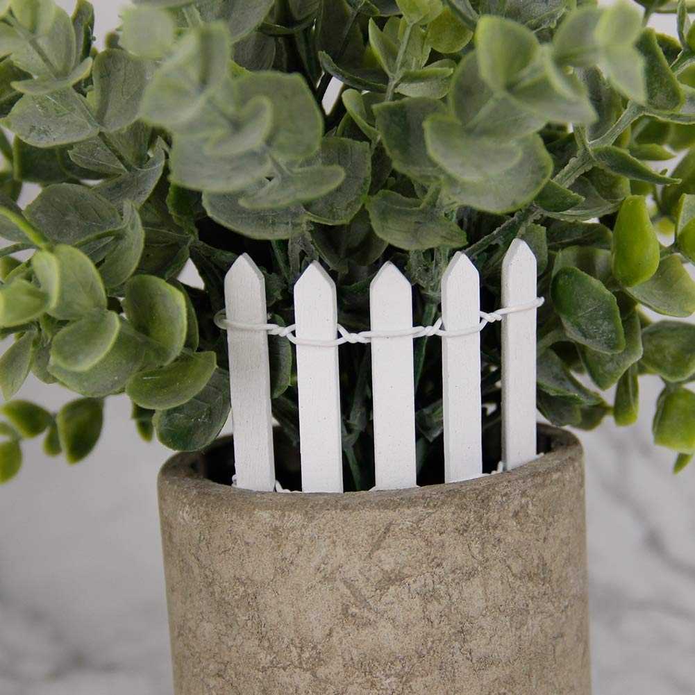 Prsildan painted wood fence 40inch adds crisp, elegant touch to displays.