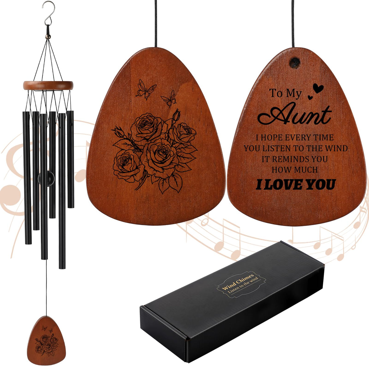 PRSTENLY Aunt wind chimes hanging for outdoor serenity.
