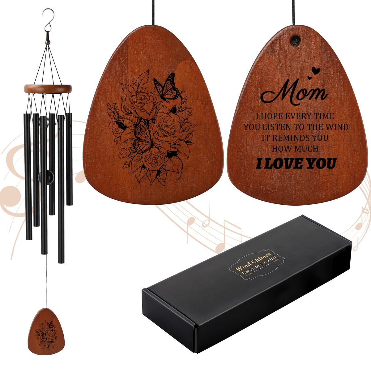 PRSTENLY wind chimes on a sunny porch create a calming outdoor melody.