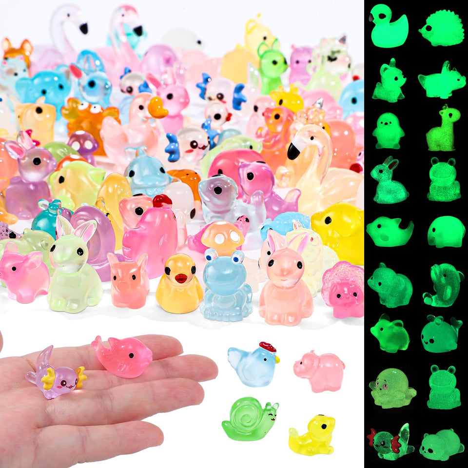 Prudiut luminous ducks brighten fairy garden dioramas and nighttime displays.