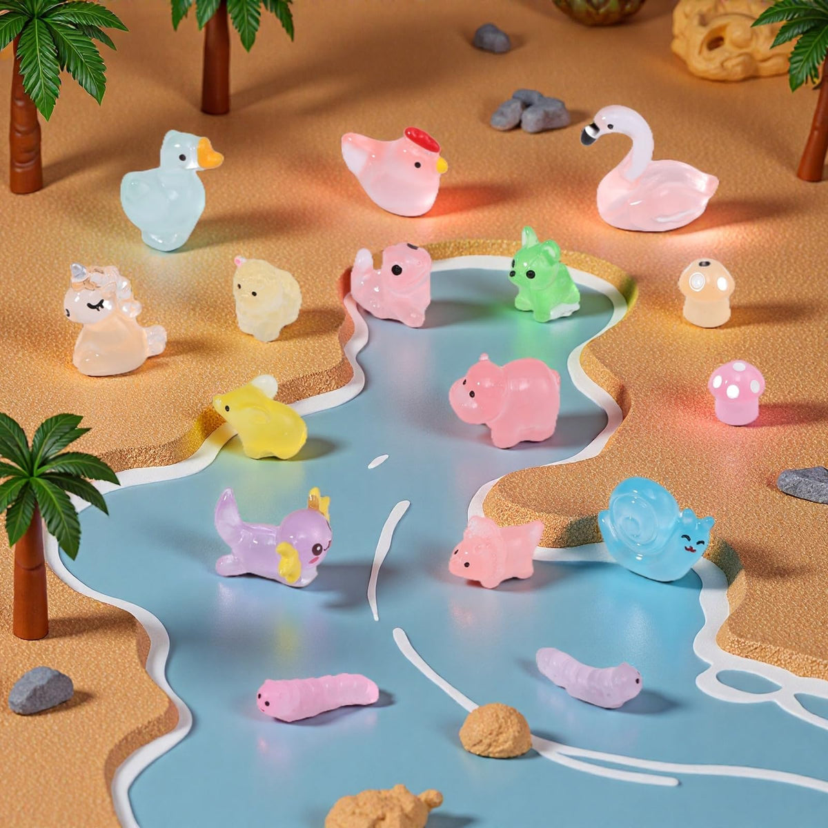 Prudiut luminous puppies spark playful storytelling in miniature setups.
