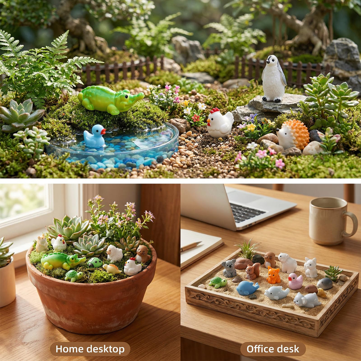 Prudiut resin snake accent for miniature landscapes