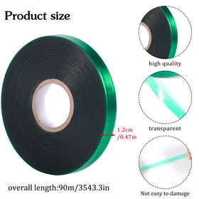 Prudiut stretch garden tape 12mm adapts to growing vines for flexible support.