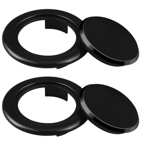 Prudiut two inch umbrella hole ring set in black for outdoor tables