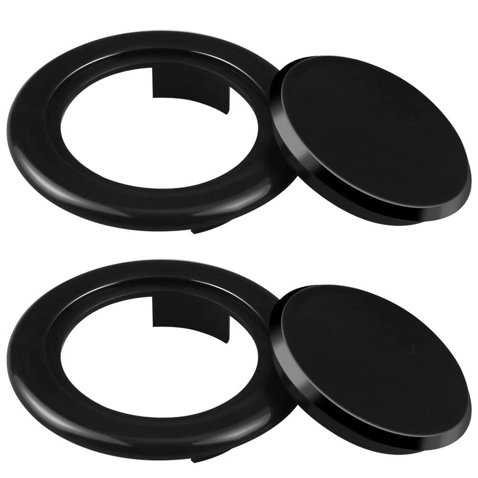 Prudiut two inch umbrella hole ring set in black for outdoor tables