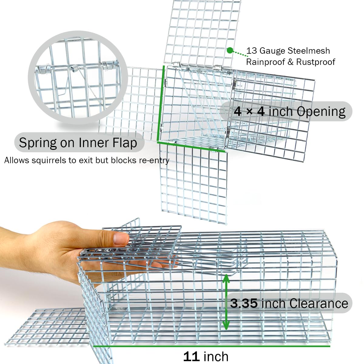 Rust-resistant finish ensures all-weather protection across seasons