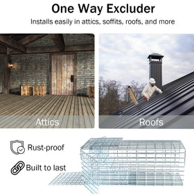 Attics, soffits, and vents stay protected from intruders