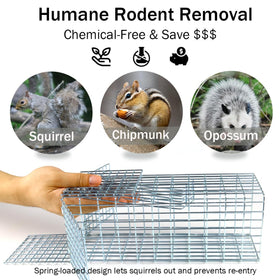 Four adjustable flaps and copper mesh area simplify secure installation