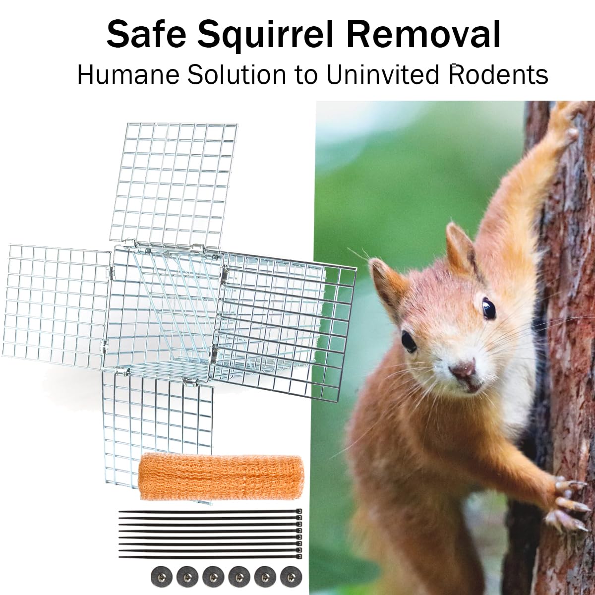 PrudoPex Humane one-way gate lets animals exit quietly and re-entry is prevented