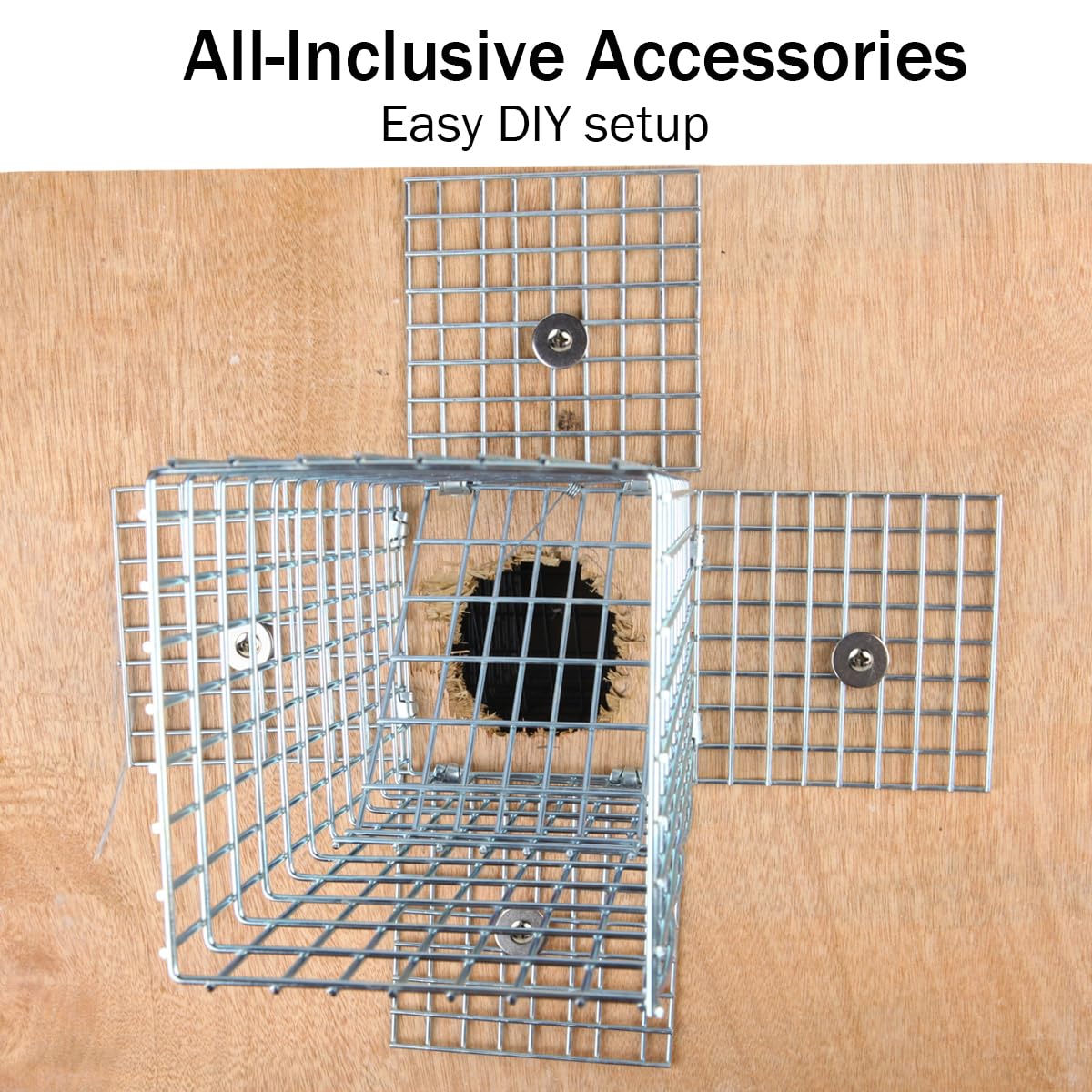 Heavy 2mm metal frame delivers chew-resistant durability for outdoor use