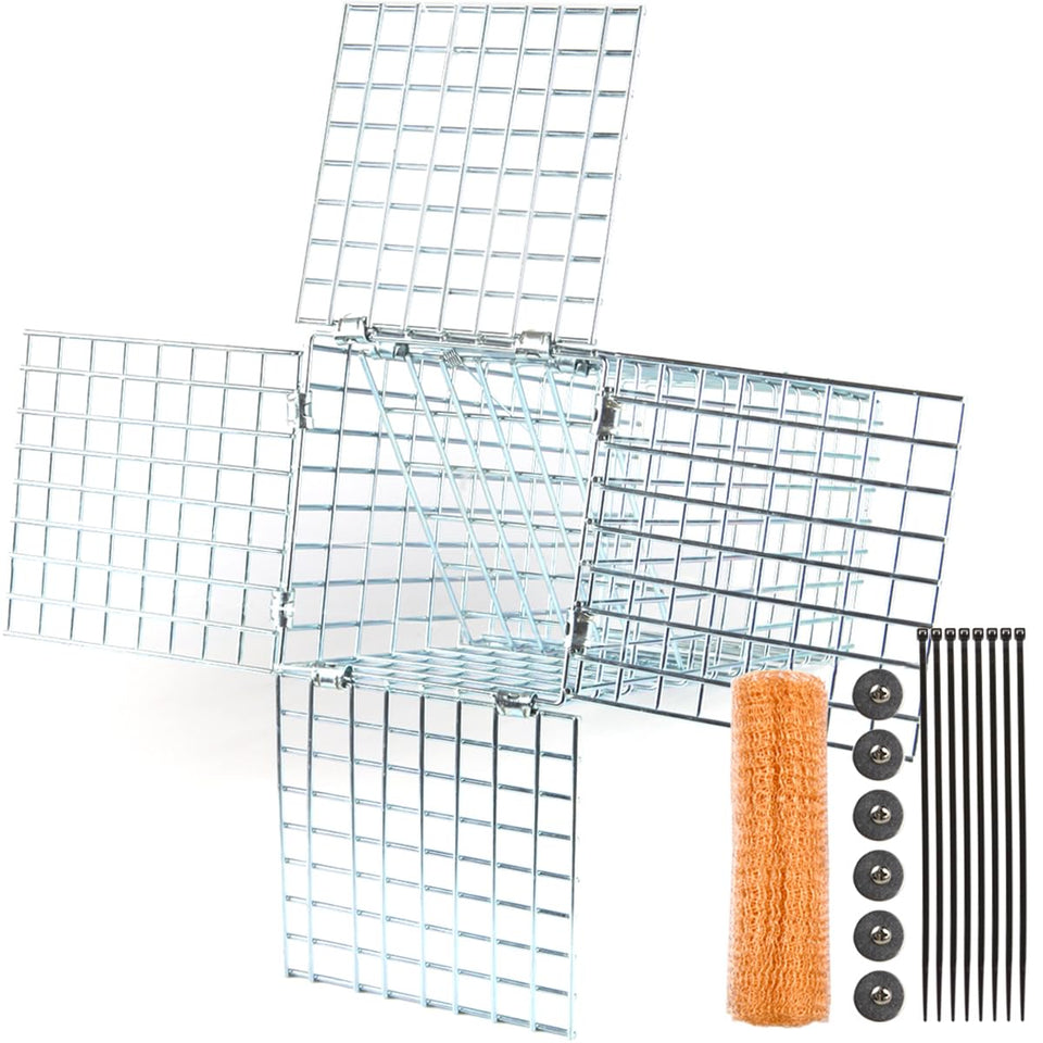 PrudoPex One Way Squirrel Door Excluder at a 4x4 opening protects attic entry