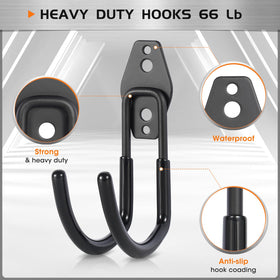 Pruite hose hanger wall mount outdoor storage in garden