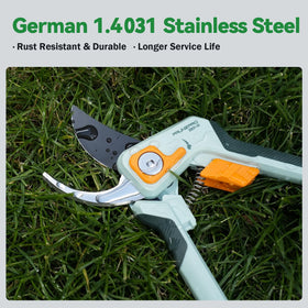 PrunePro pruning shears with ergonomic handles for comfortable extended use.