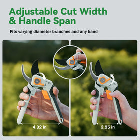 PrunePro safety lock design prevents accidental engagement during pruning.